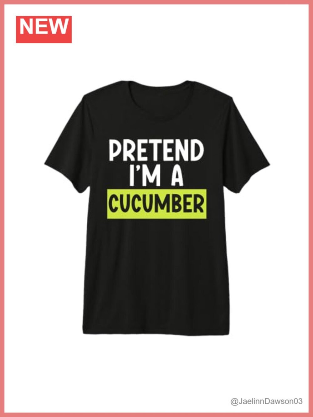 Halloween Vegan Cucumber Tri-Blend T-Shirt Spooky Trick Or Treat